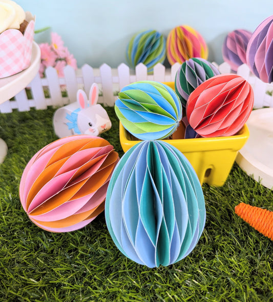 DIY Easter Honeycomb Egg Decoration