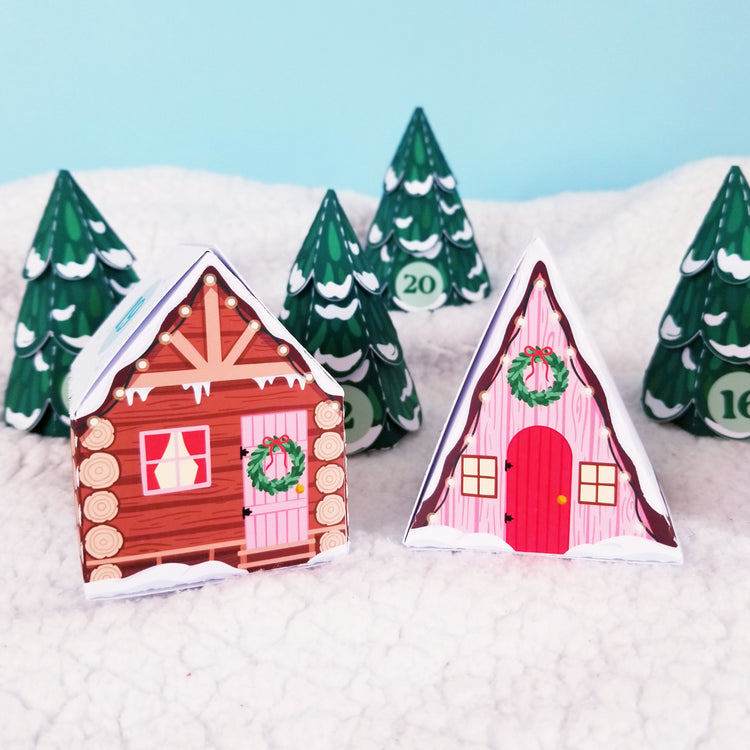 Christmas Woodland Print and Cut Advent Calender