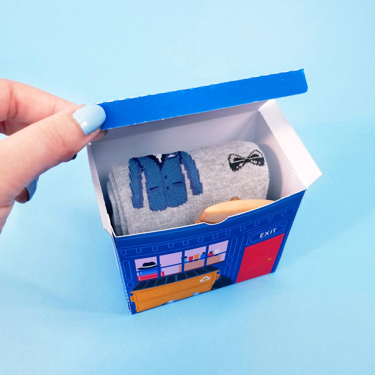 Barber Shop Print and Cut 3D Gift Box SVG Cutfile for Silhouette Machines