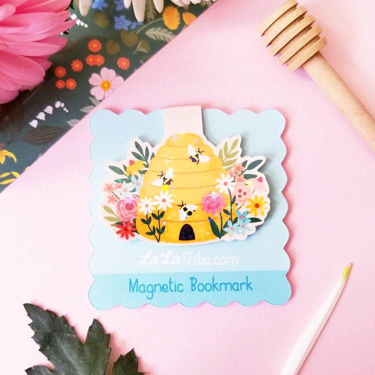 Bee Hive Magnetic Bookmark