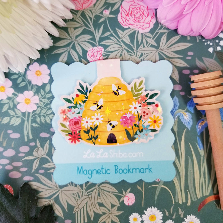 Bee Hive Magnetic Bookmark