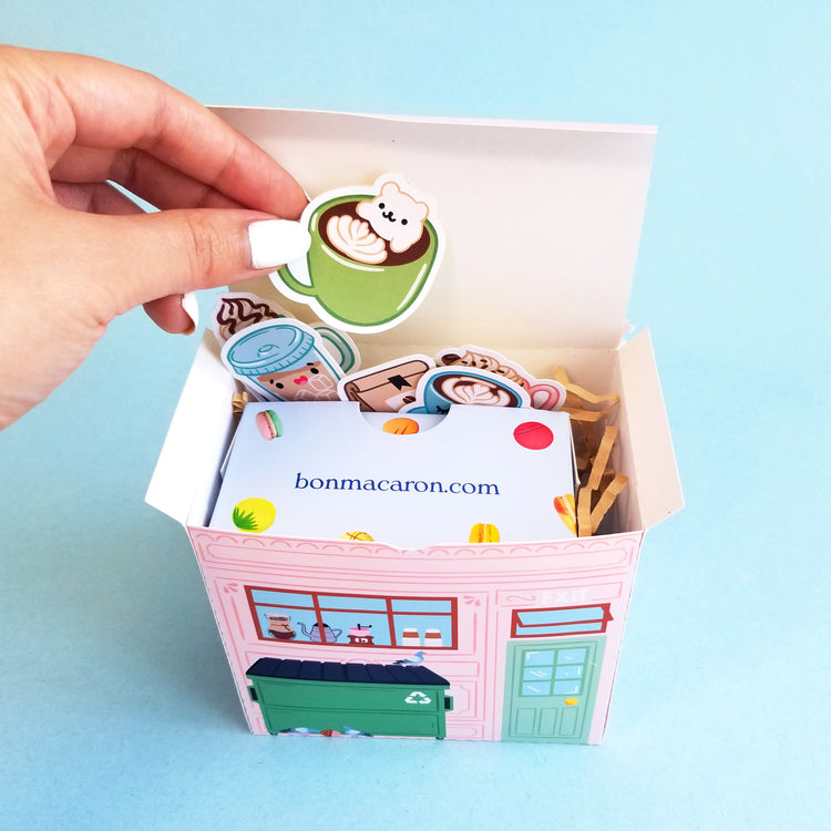 3D French Cafe Box SVG for Silhouette and Cricut