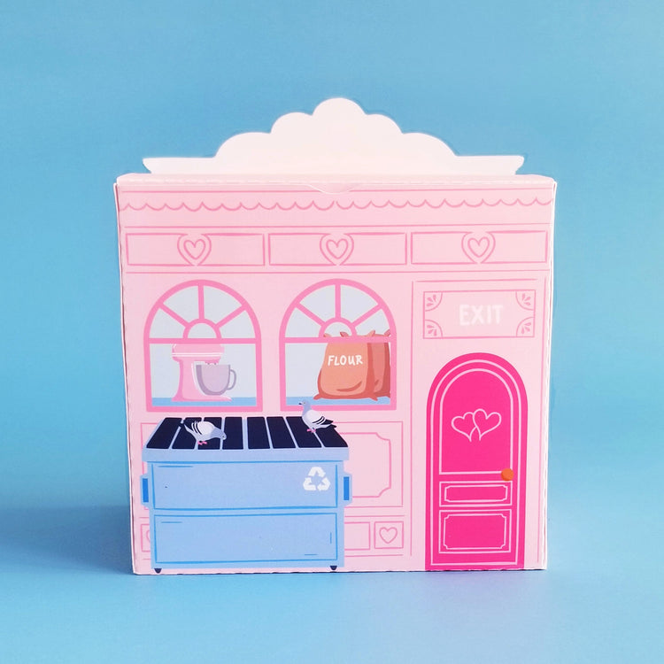 Print and Cut Cake Shop 3D Gift Box for Silhouette and Cricut Cutting Machines