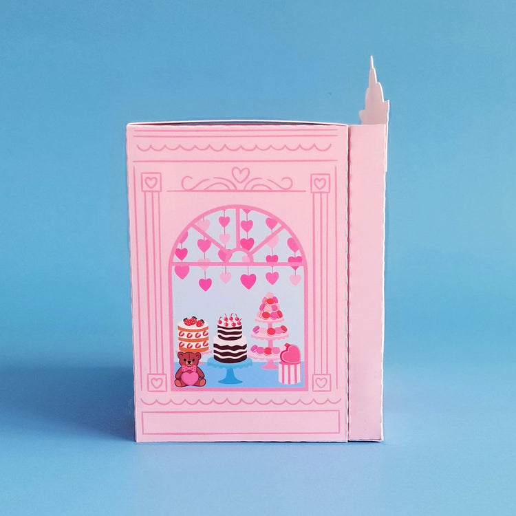 Print and Cut Cake Shop 3D Gift Box for Silhouette and Cricut Cutting Machines