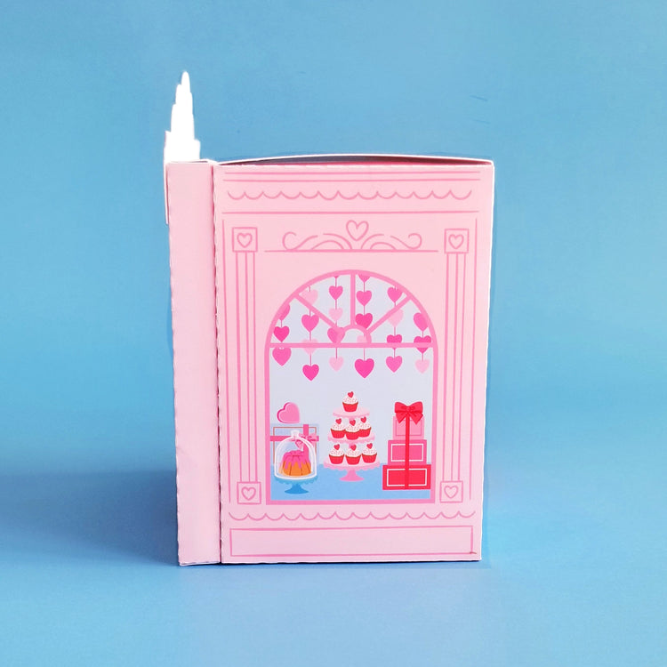 Print and Cut Cake Shop 3D Gift Box for Silhouette and Cricut Cutting Machines