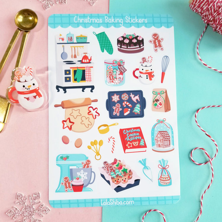 Christmas Baking Planner Sticker Sheet