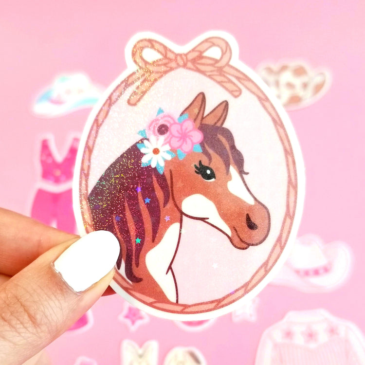 Print then Cut Cowgirl Stickers - Commerical License
