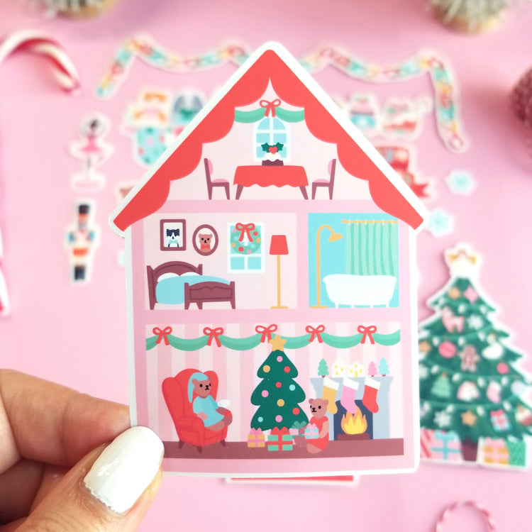 Print and Cut Christmas Toys Stickers for Silhouette and Cricut