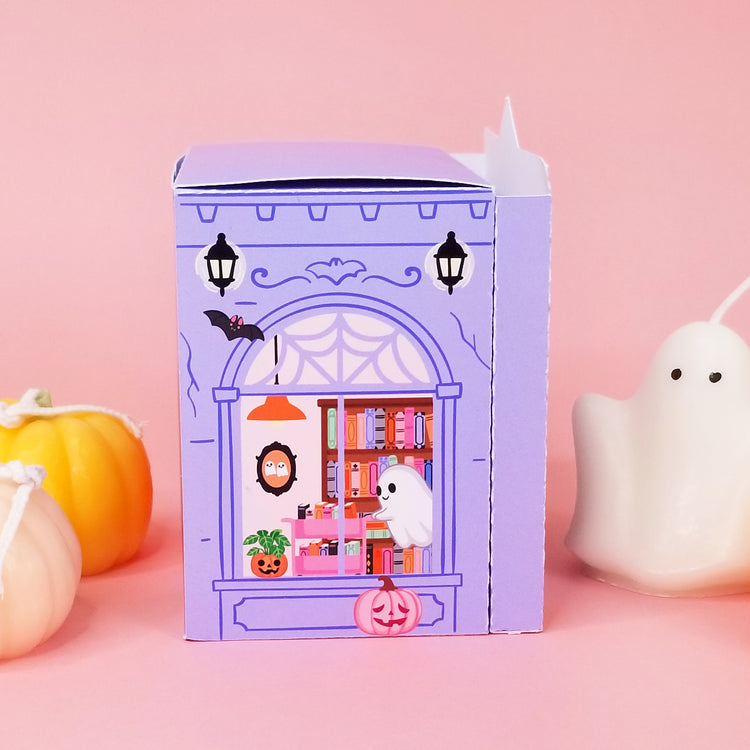 Print and Cut Ghost Library 3D Treat Box