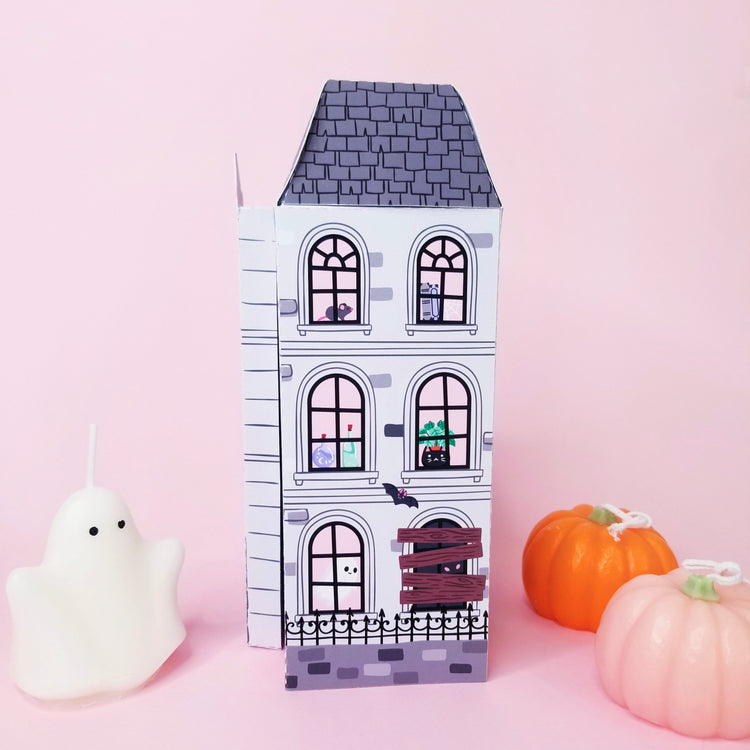 3D Halloween Ghouls Hotel Gift Box SVG Cutfile for Silhouette