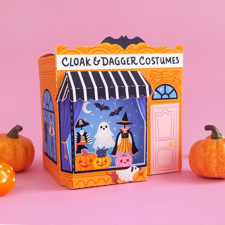 3D Halloween Shop Gift Box for Silhouette and Cricut