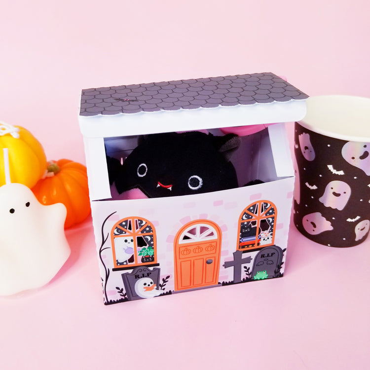 3D Halloween Ghost House Box SVG Cutfile for Silhouette and Cricut
