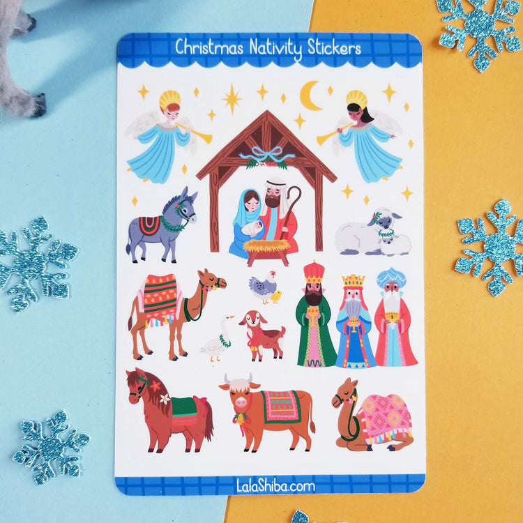 Christmas Nativity Planner Sticker Sheet