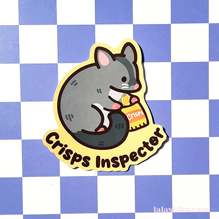 Possum Crisps Inspector Vinyl Sticker