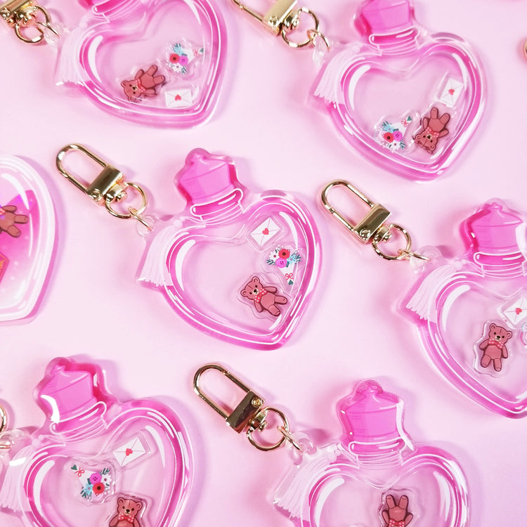 Love Potion Acrylic Shaker Keychain