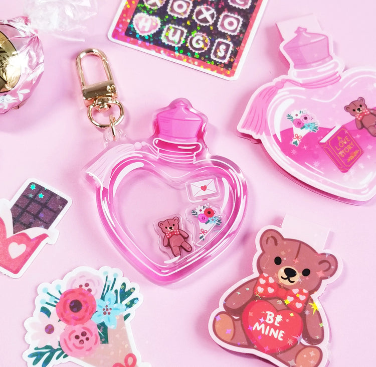Love Potion Acrylic Shaker Keychain
