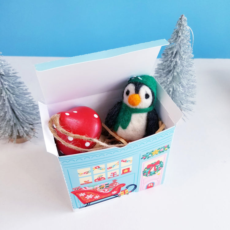 Print and Cut Christmas Toy Shop 3D Gift Box for Silhouette