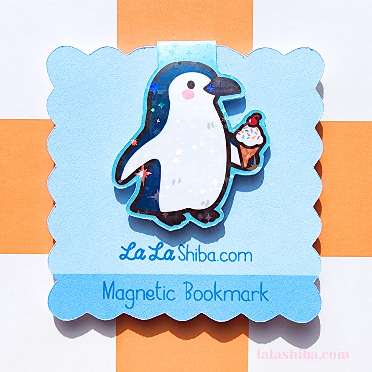 Fairy Penguin Magnetic Bookmark, Little Blue Penguin, Bird Bookmark, Australian Animals Bookmark, Book Accessories, Page Marker, Shipped