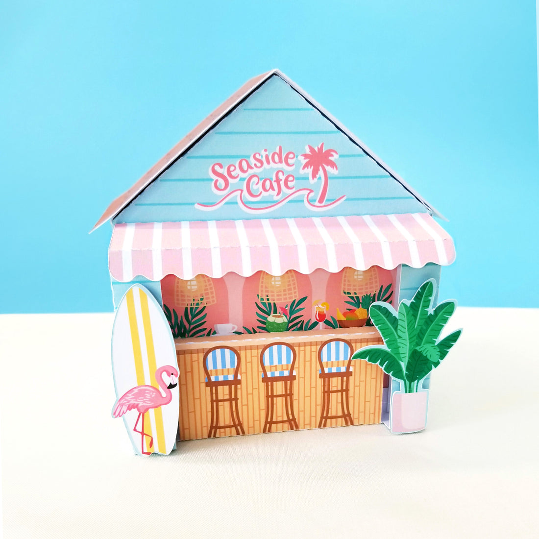 FREE Seaside Cafe 3D Box For Silhouette & Cricut