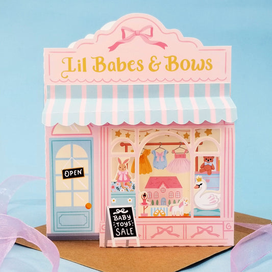 Babes and Bows Print and Cut 3D Card