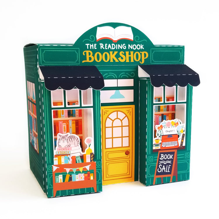 3D Book Shop Gift Box SVG for Silhouette and Cricut