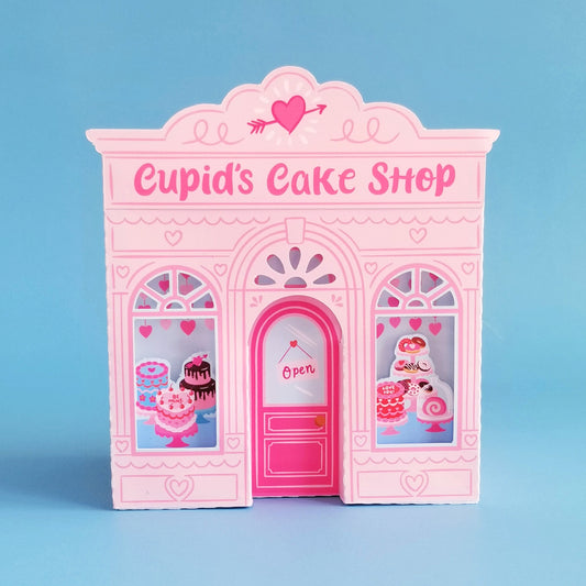 Print and Cut Cake Shop 3D Gift Box for Silhouette and Cricut Cutting Machines