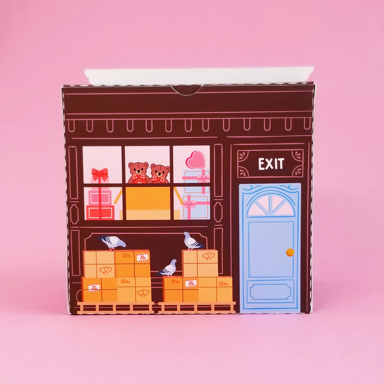 Print and Cut Chocolate Shop 3D Gift Box for Silhouette and Cricut Cutting Machines