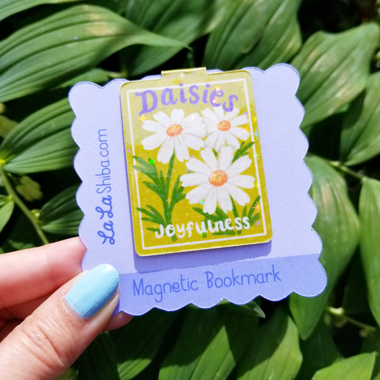 Daisy Flower Seed Packet Magnetic Bookmark