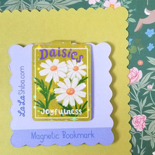 Daisy Flower Seed Packet Magnetic Bookmark