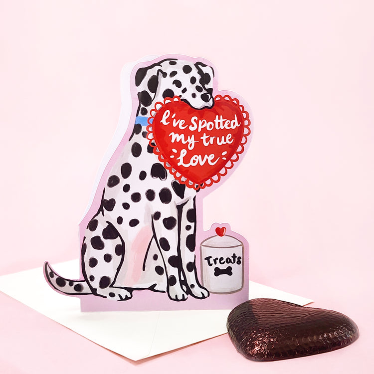 Print and Cut Dalmation Card