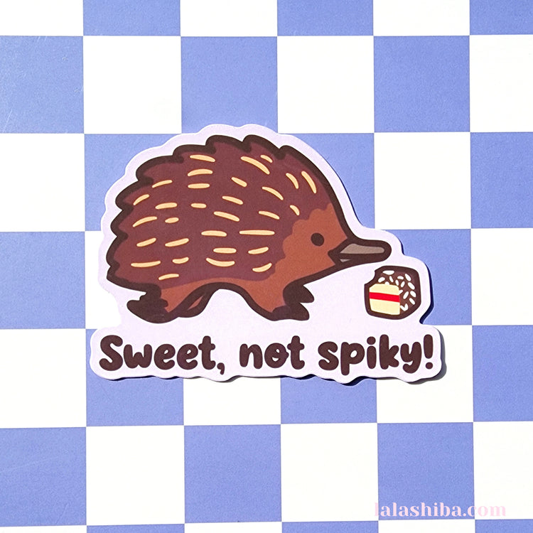 Echidna Sweet Not Spiky Vinyl Sticker