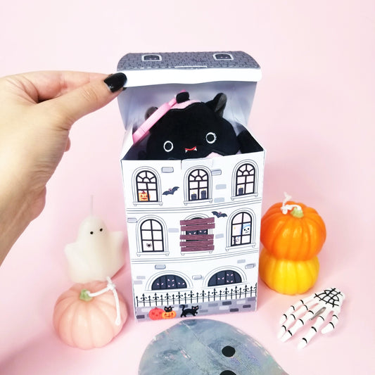 3D Halloween Ghouls Hotel Gift Box SVG Cutfile for Silhouette