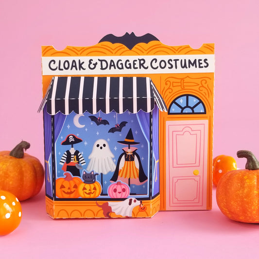 3D Halloween Shop Gift Box for Silhouette and Cricut