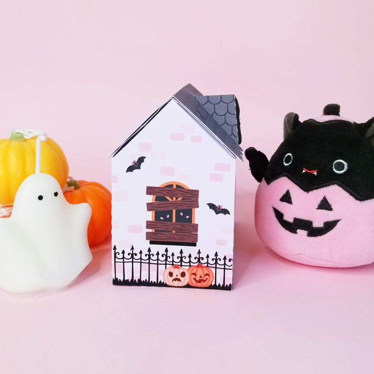 3D Halloween Ghost House Box SVG Cutfile for Silhouette