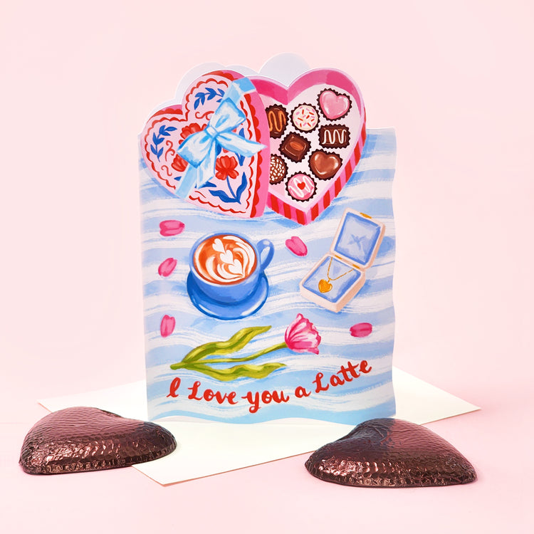 Print and Cut I Love You A Latte Card