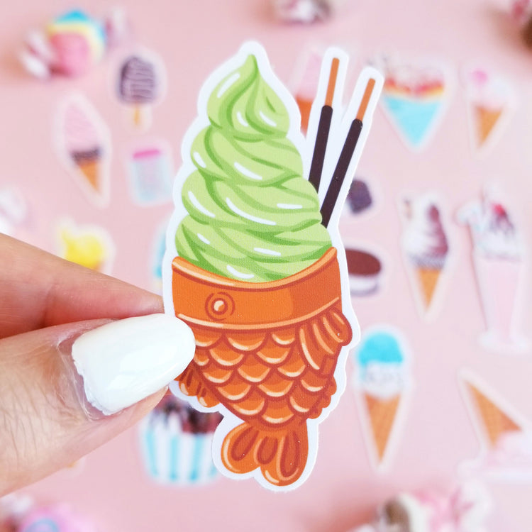 Print and Cut Ice Cream Stickers For Silhouette - Commerical License