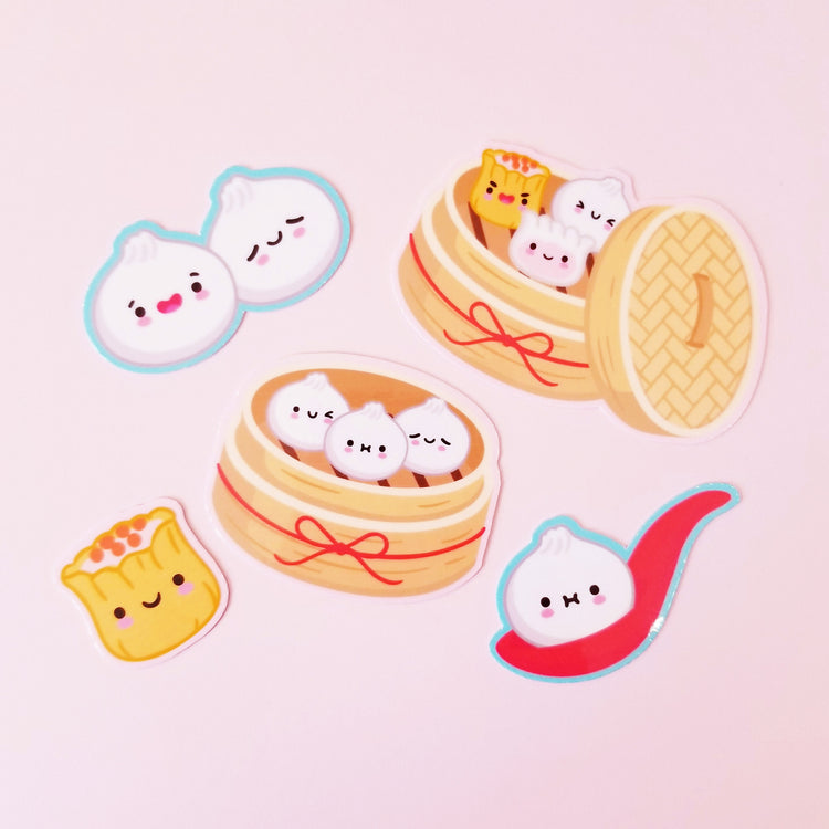 Little Bao Kawaii Dumpling Sticker Pack