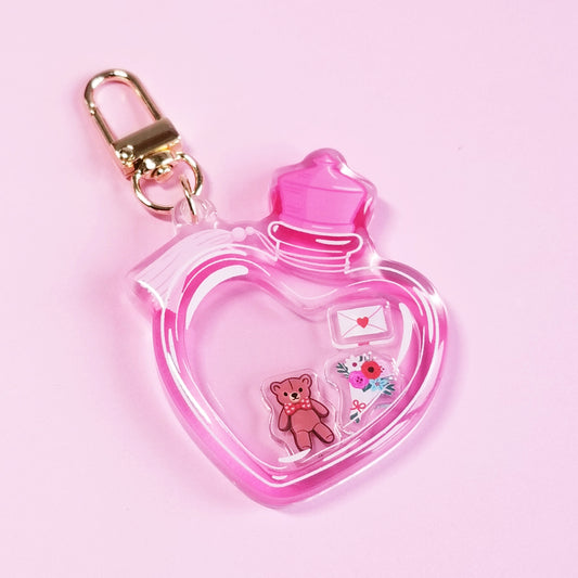 Love Potion Acrylic Shaker Keychain