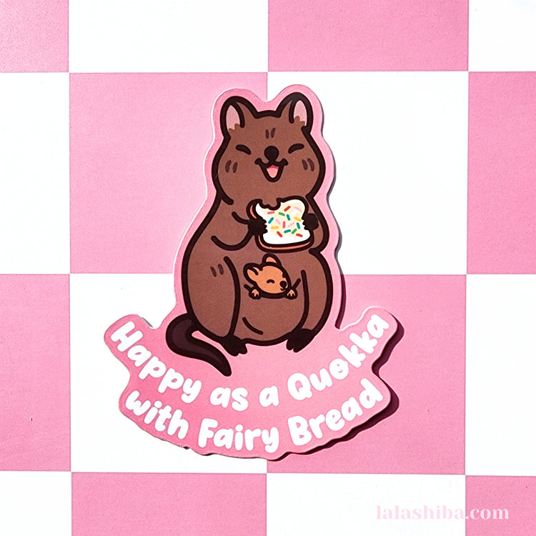 Quokka with Fairy Bread Vinyl Sticker