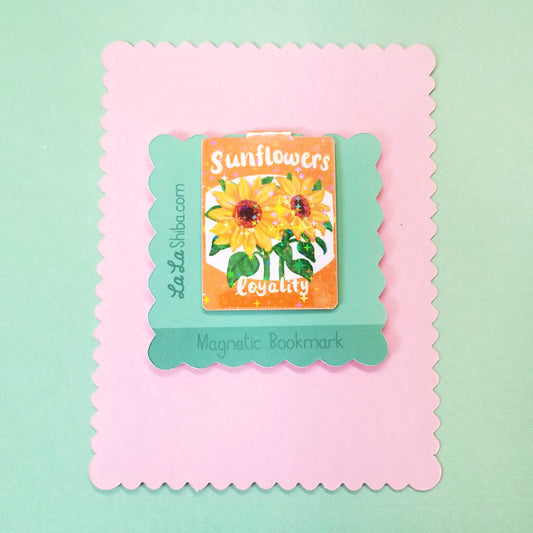 Sunflower Seed Packet Magnetic Bookmark