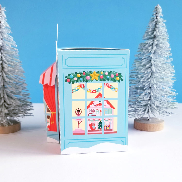 Print and Cut Christmas Toy Shop 3D Gift Box for Silhouette