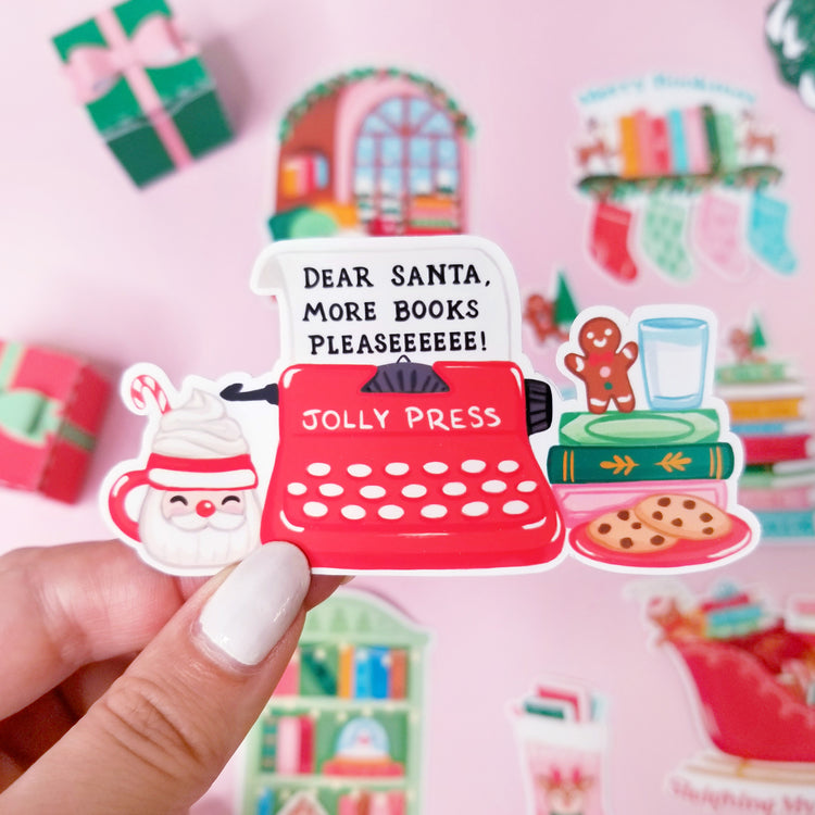 Print and Cut Christmas Reading Stickers