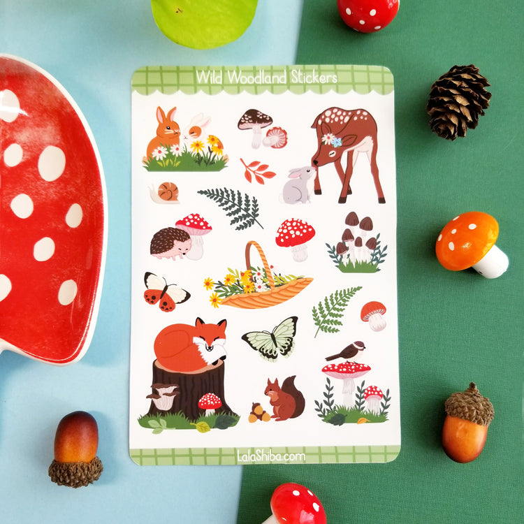 Print and Cut Woodland Animal Planner Stickers