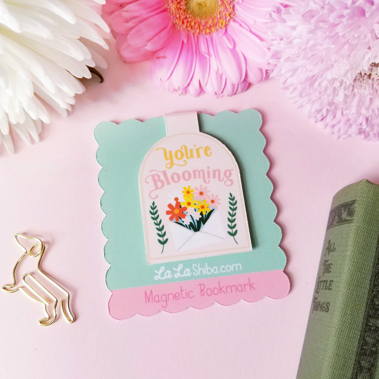 You're Blooming Floral Magnetic Bookmark