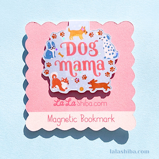 Dog Mama Magnetic Bookmark, Dog Bookmark, Dog Lovers Gift, Shipped