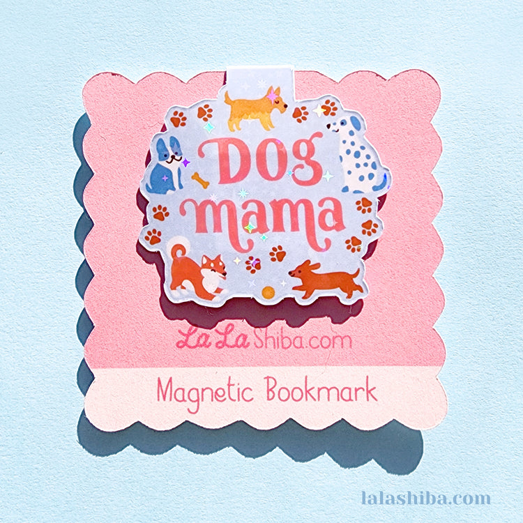 Dog Mama Magnetic Bookmark, Dog Bookmark, Dog Lovers Gift, Shipped