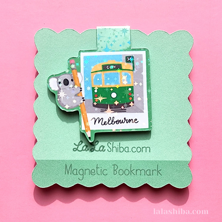 Melborune Tram Picture Magnetic Bookmark, Melbourne Momento Bookmark, Shipped