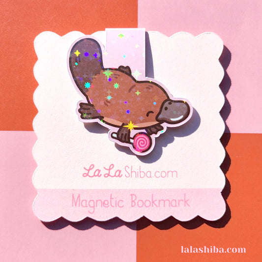 Platypus Magnetic Bookmark, Australian Animal Bookmark, Shipped