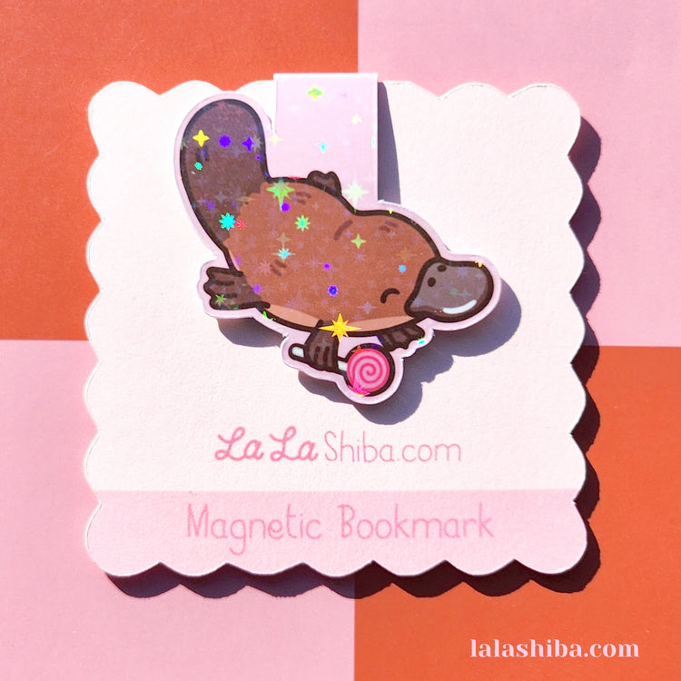 Platypus Magnetic Bookmark, Kawaii Platypus, Australian Animal Bookmark, Book Accessories, Page Marker, Shipped